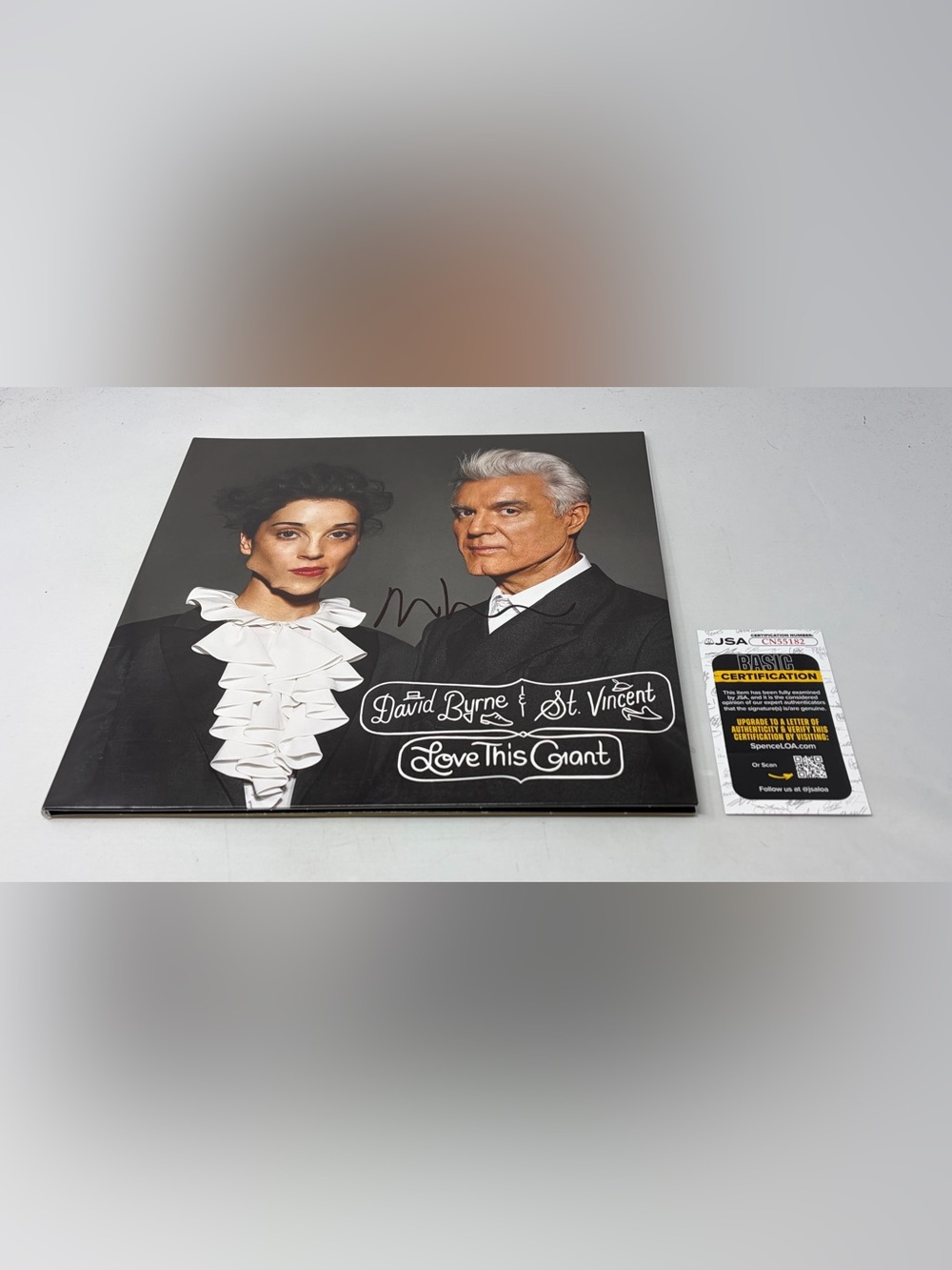 David‎ Byrne signed Love This Giant St Vincent Album JSA COA